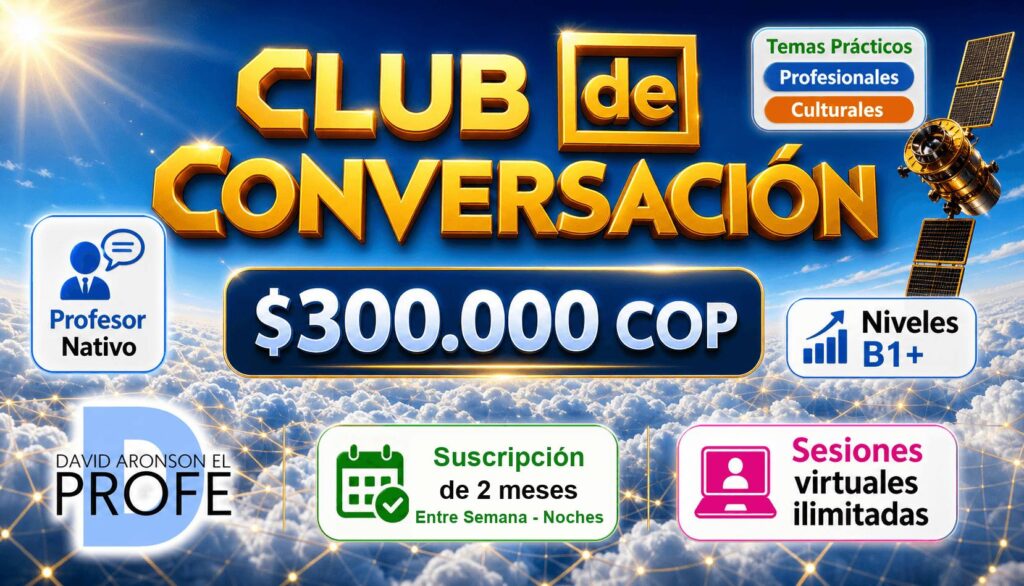 Club de Conversación Virtual Alien English - Clases en Inglés - Entre Semana - Noches